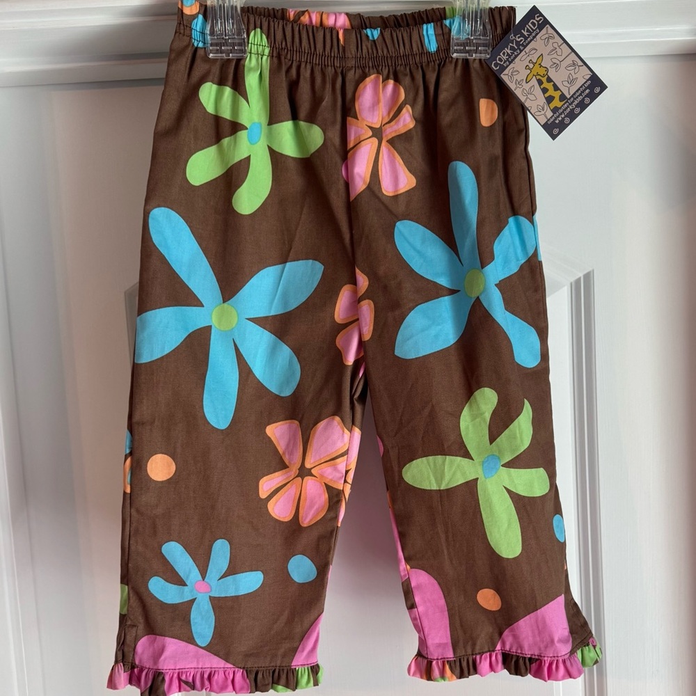 NWT CORKY’S KIDS Boutique Brand Capri Pants Size 4 New with Tags